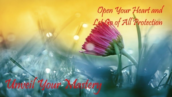 open your heart and let go of all protection banner